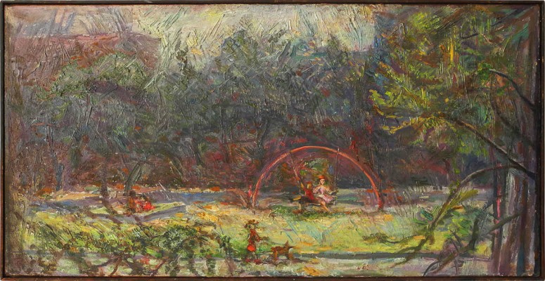 Требоганова Маргарита Алексеевна. Дворик в Лианозово
